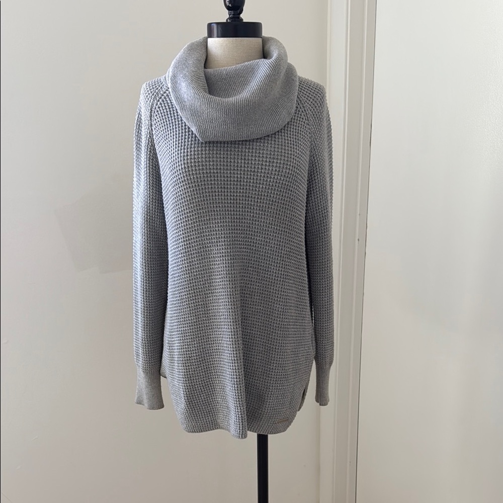 Michael Kors Gray Cowl Neck Sweater with Oversized Fit